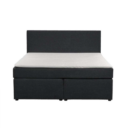 UNICORN Boxspring double bed fabric anthracite 140x200 cm