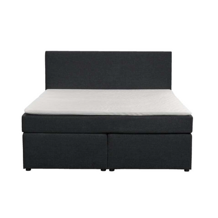 UNICORN Boxspring double bed fabric anthracite 160x200 cm