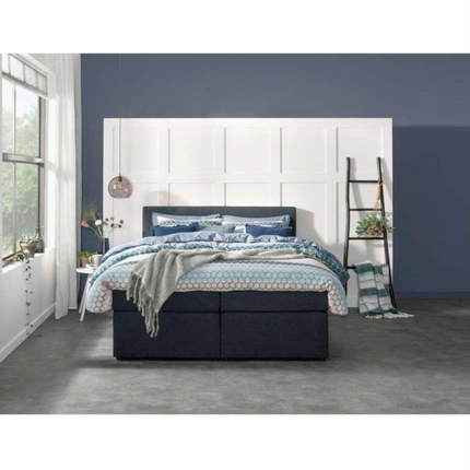UNICORN Boxspring double bed fabric anthracite 180x200 cm