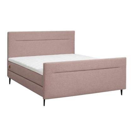 UNICORN Boxspring double bed fabric pink 140x200 cm