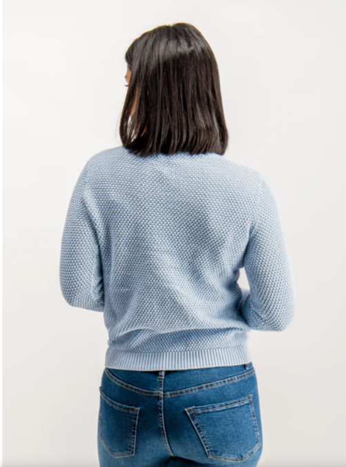 UNICORN Women's knitted sweater light blue xs s m l