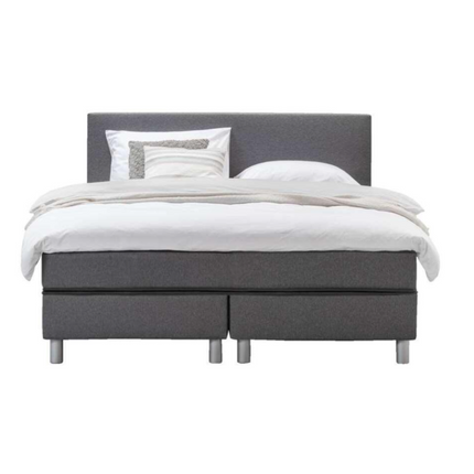 UNICORN Boxspring double bed dark gray 140x200 cm