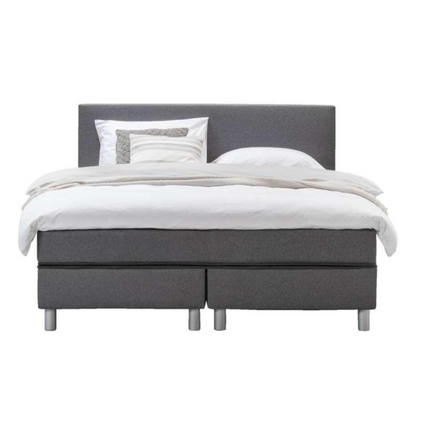 UNICORN Boxspring double bed dark gray 180x200