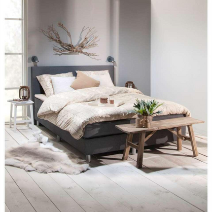 UNICORN Boxspring double bed dark gray 180x200
