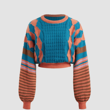 UNICORN Women's sweater blue orange xs s m l xl