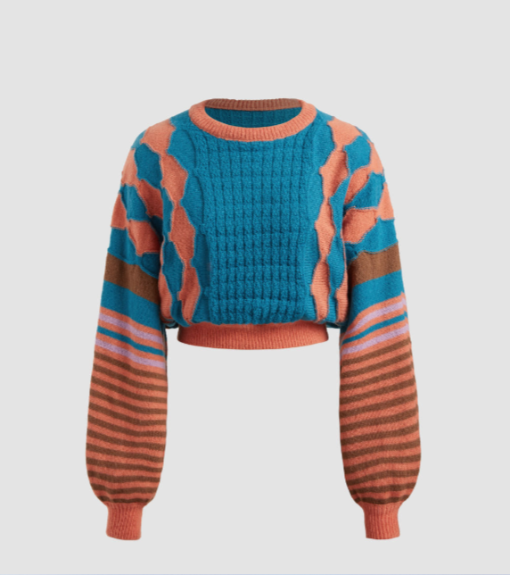 UNICORN Women's sweater blue orange xs s m l xl