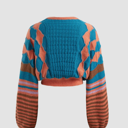 UNICORN Women's sweater blue orange xs s m l xl