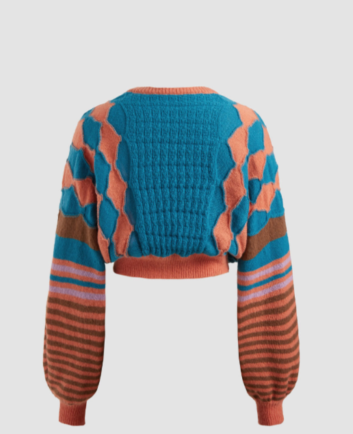 UNICORN Women's sweater blue orange xs s m l xl