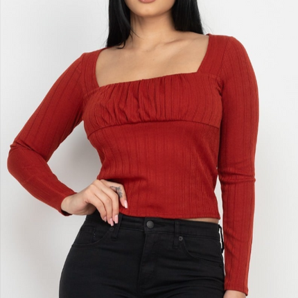 UNICORN Women's cropped top red green beige black s m l