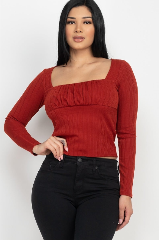 UNICORN Women's cropped top red green beige black s m l