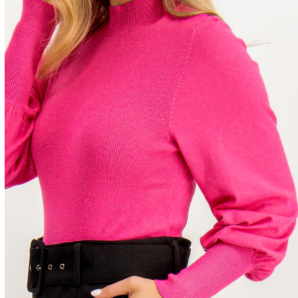 UNICORN Women's sweater with back neck pink xs s m l xl