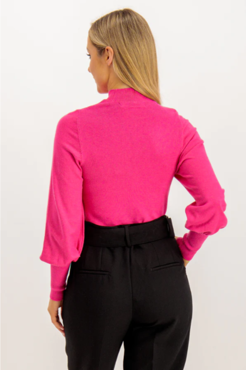 UNICORN Women's sweater with back neck pink xs s m l xl