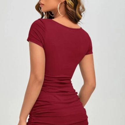 Dames jurk blauw groen rood zwart xxs xs s m l