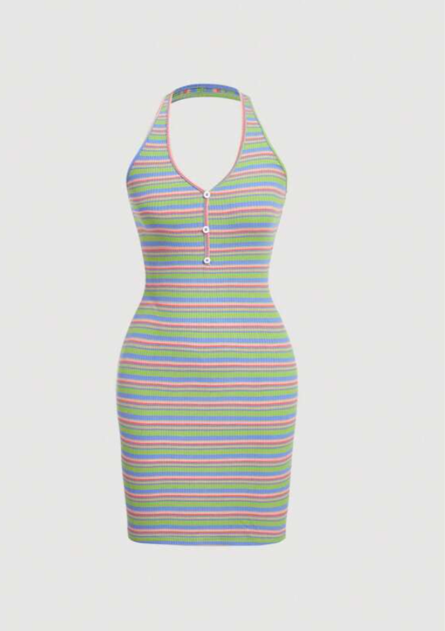 UNICORN Women's dress green pink purple xs s m l
