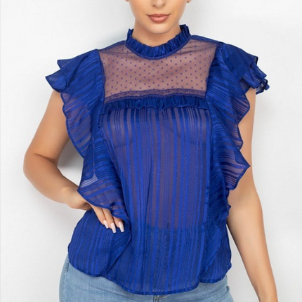 UNICORN Women's sheer top pink yellow blue s m l