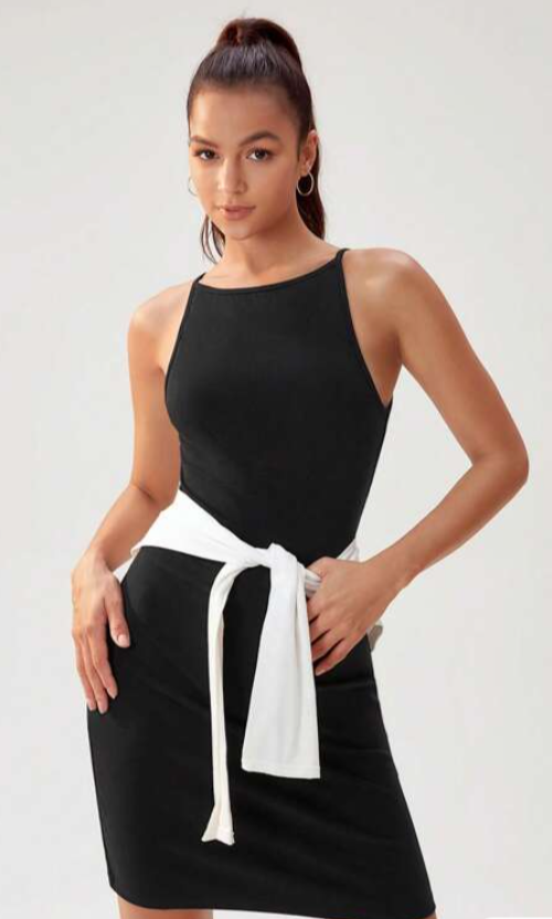 UNICORN Women's dress black orange xs s m l