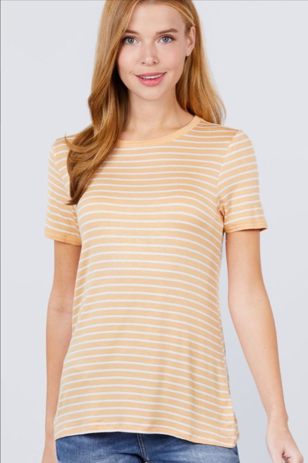 UNICORN Women's striped short-sleeved shirt s m l