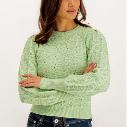 UNICORN Women's knitted sweater light green xs s m l xl