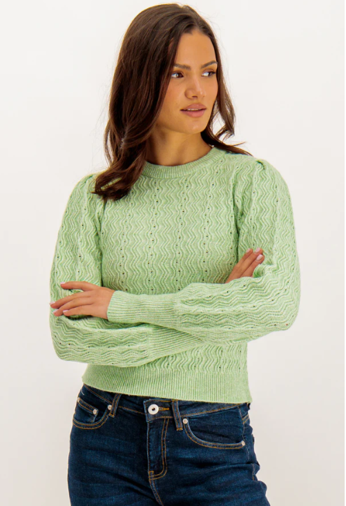 UNICORN Women's knitted sweater light green xs s m l xl