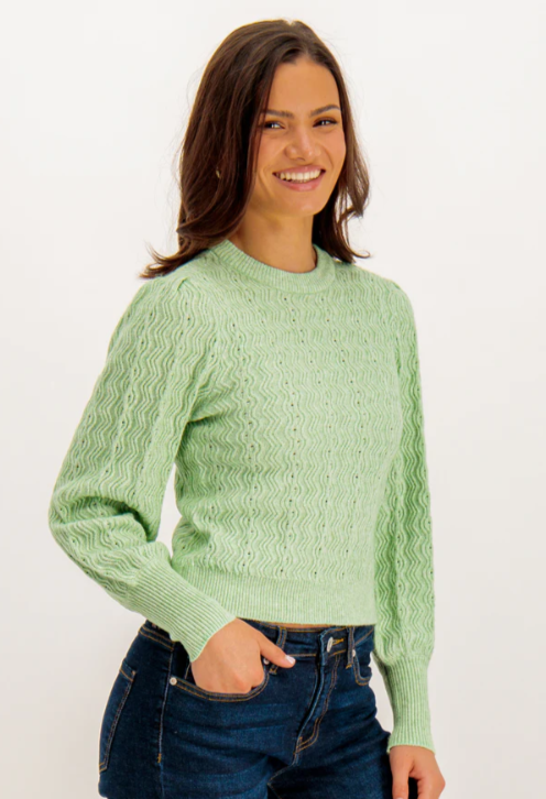 UNICORN Women's knitted sweater light green xs s m l xl