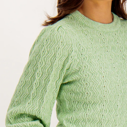 UNICORN Women's knitted sweater light green xs s m l xl