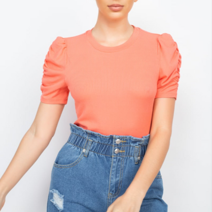 UNICORN Women's shirt short ruffled sleeves s m l