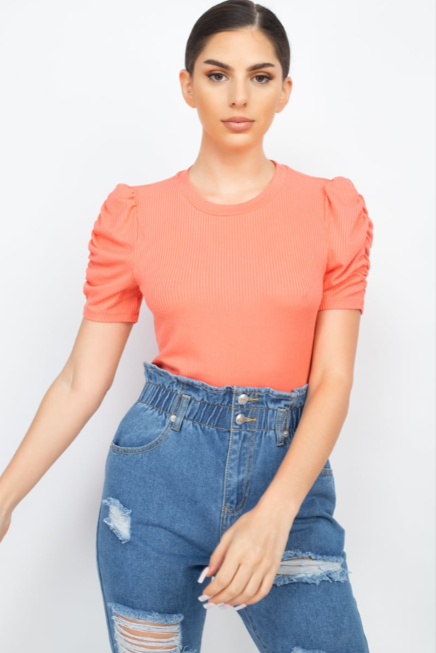 UNICORN Women's shirt short ruffled sleeves s m l