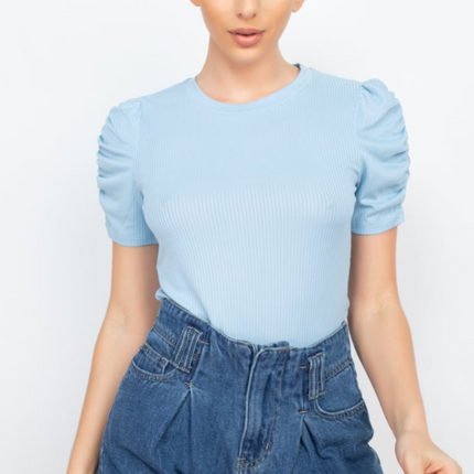 UNICORN Women's shirt short ruffled sleeves s m l