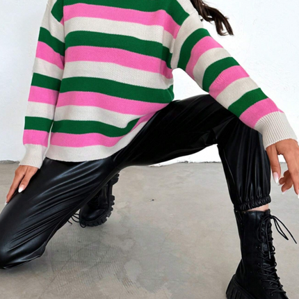 UNICORN Women's sweater beige green pink