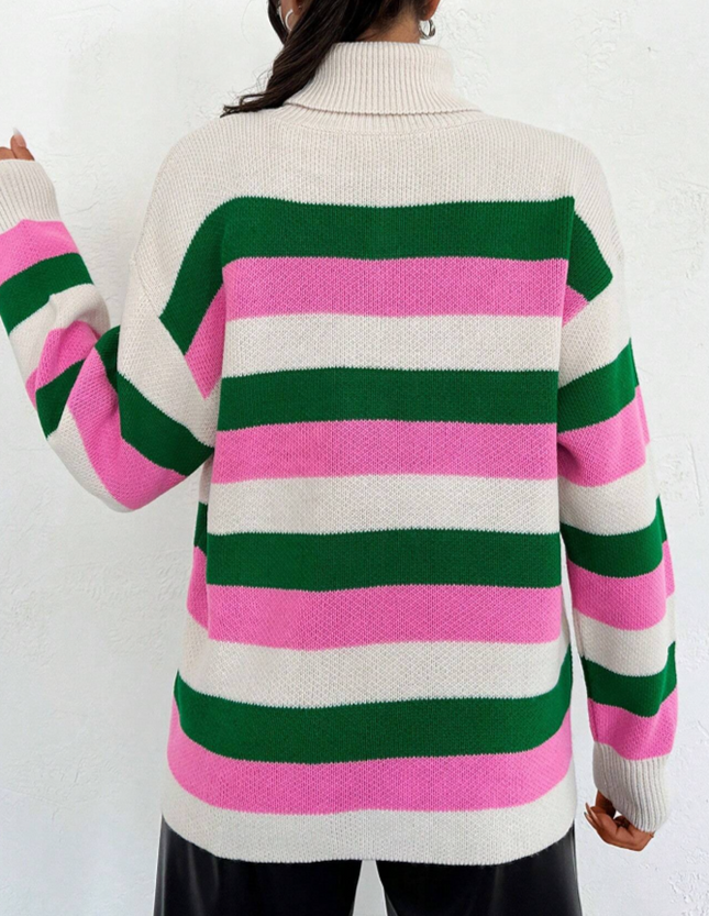 UNICORN Women's sweater beige green pink