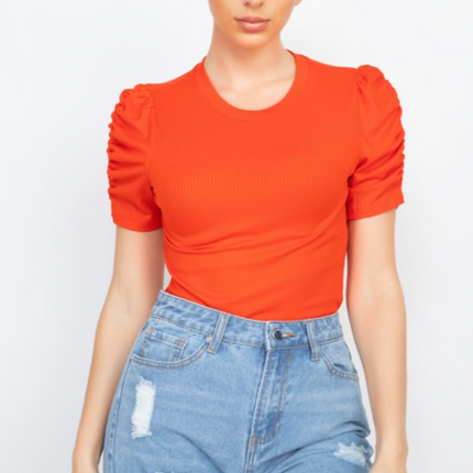 UNICORN Women's shirt short ruffled sleeves s m l