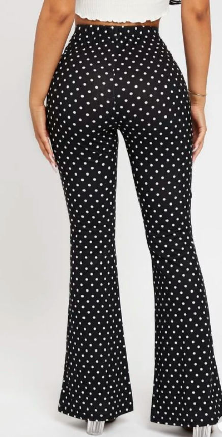 UNICORN Women's trousers polka dot print black green dark blue xs s m l xl