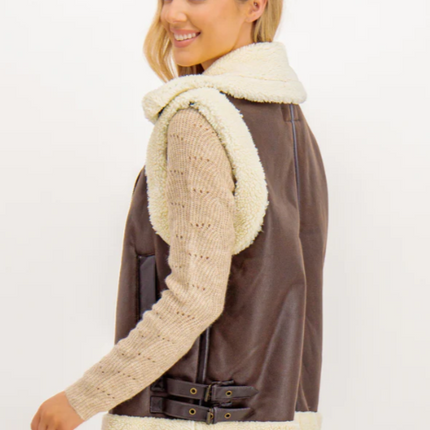 Dames jas bruin teddy gevoerd xs s m l xl