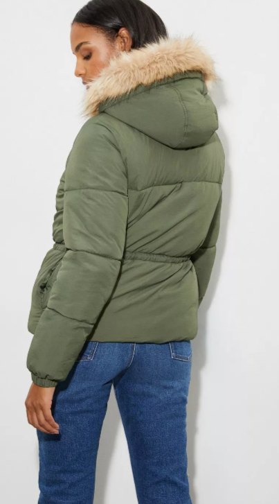 Dames jas zwart beige groen s m l xl