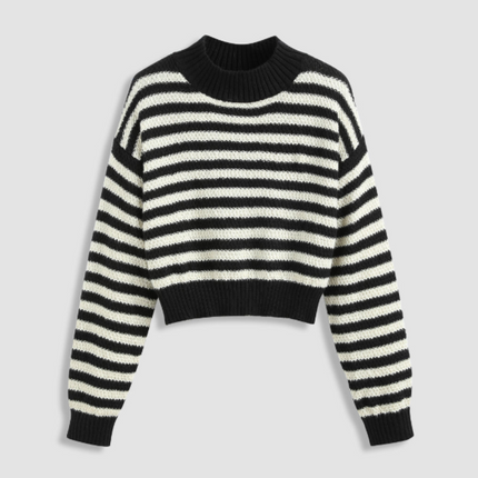 UNICORN Women's sweater top striped black and white xs s m l xl