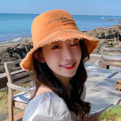 UNICORN Ladies hat beach style pink yellow black blue orange brown