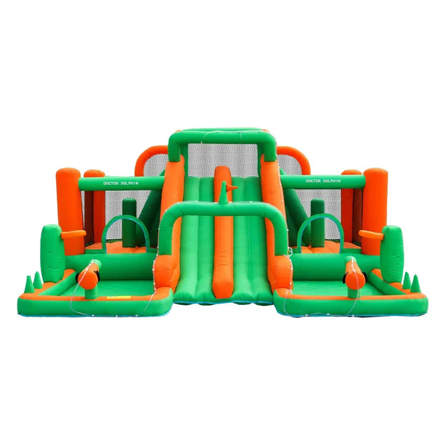 UNICORN Inflatable bouncy castle with water slide 498x488x237 cm