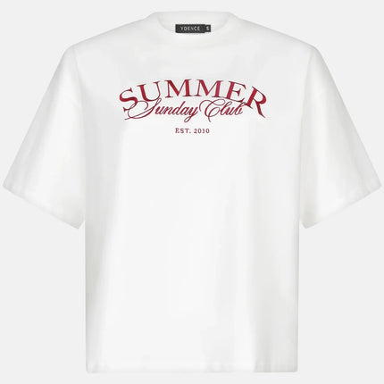 Ydence T-shirt Summer Sunday club brick red