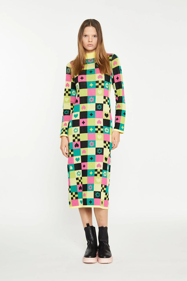 UNICORN women's check dress xs s m l