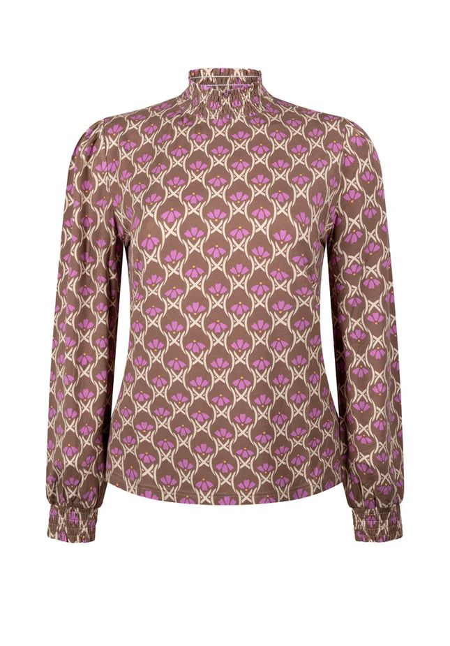 UNICORN Women's blouse beige purple brown xs s m l xl xxl