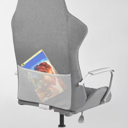 UNICORN Office chair gaming chair with adjustable backrest wheels artificial leather black gray height: 128 cm Width: 43 cm Depth: 64 cm