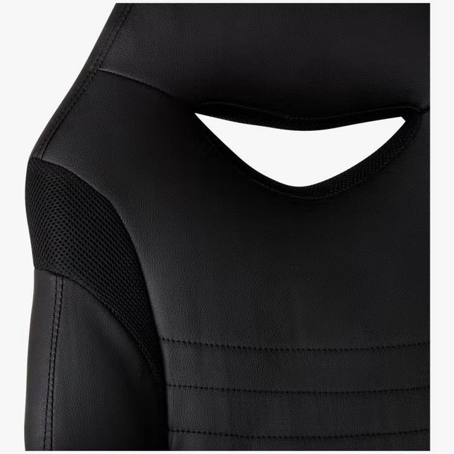 UNICORN Office chair gaming black red blue leather adjustable (l x w x h) 62.5 x 64.5 x 105-114.5 cm