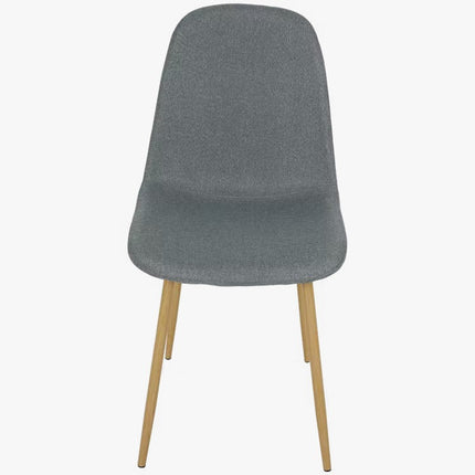 UNICORN Dining chair side chairs grey black oak with metal legs (l x w x h) 44 x 54 x 87 cm