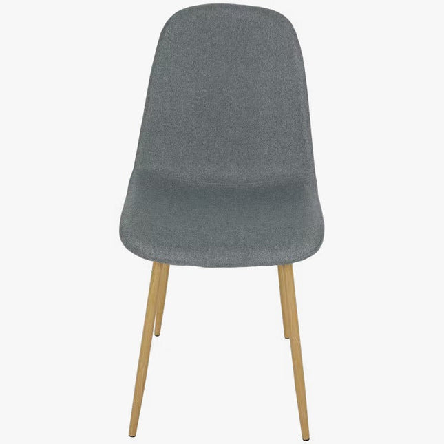 UNICORN Dining chair side chairs grey black oak with metal legs (l x w x h) 44 x 54 x 87 cm