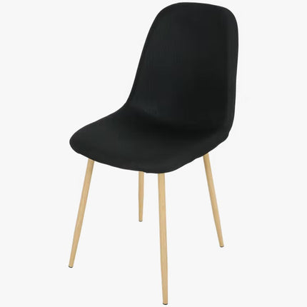 UNICORN Dining room chair side chairs oak with metal legs (l x w x h) 44 x 54 x 87 cm