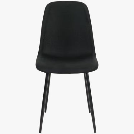 UNICORN Dining room chair side chairs oak with metal legs (l x w x h) 44 x 54 x 87 cm