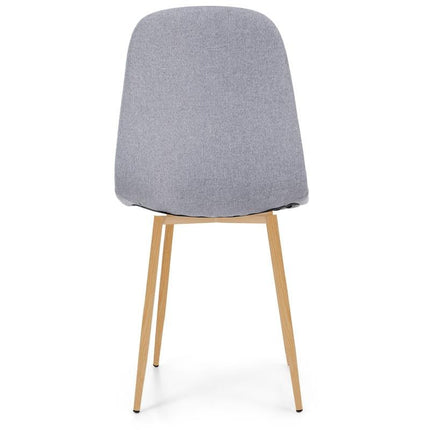 UNICORN Dining room chairs side chairs 4 pieces for 1 price black oak gray 44 x 54 x 87 cm (l - w - h) (49 cm seat height)