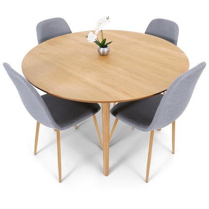 UNICORN Dining room chairs side chairs 4 pieces for 1 price black oak gray 44 x 54 x 87 cm (l - w - h) (49 cm seat height)