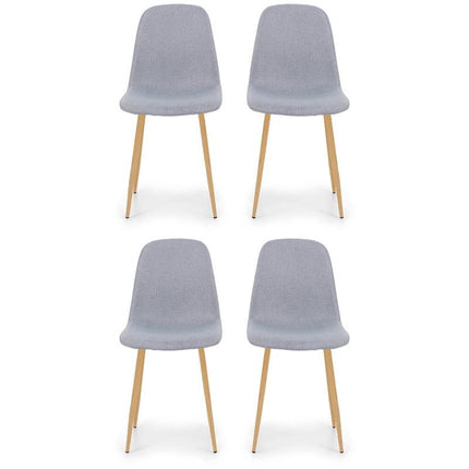 UNICORN Dining room chairs side chairs 4 pieces for 1 price black oak gray 44 x 54 x 87 cm (l - w - h) (49 cm seat height)