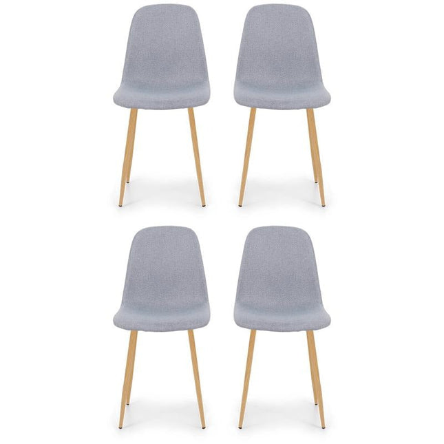 UNICORN Dining room chairs side chairs 4 pieces for 1 price black oak gray 44 x 54 x 87 cm (l - w - h) (49 cm seat height)